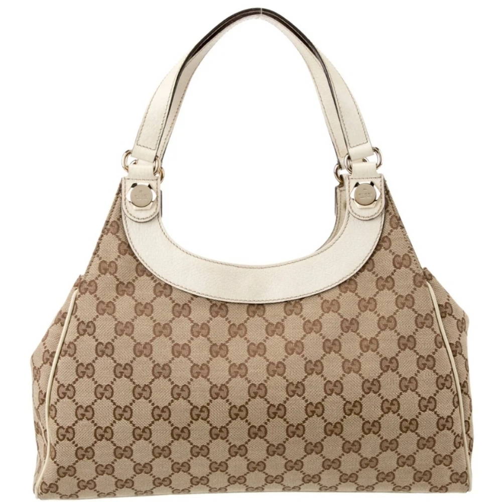 ⭐️GUCCI GG Canvas Medium Charmy Hobo Bag, Authentic